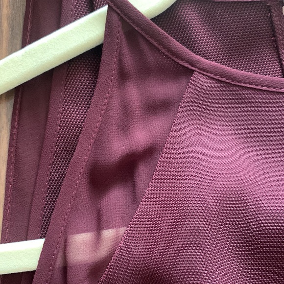 Reiss Long Formal Dress Burgundy - size 10 - Picture 6 of 7